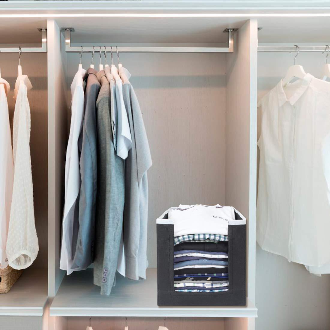 AS Closet Organizer-Foldable Shirts and Clothing Organizer Stackers (Pack of 6)
