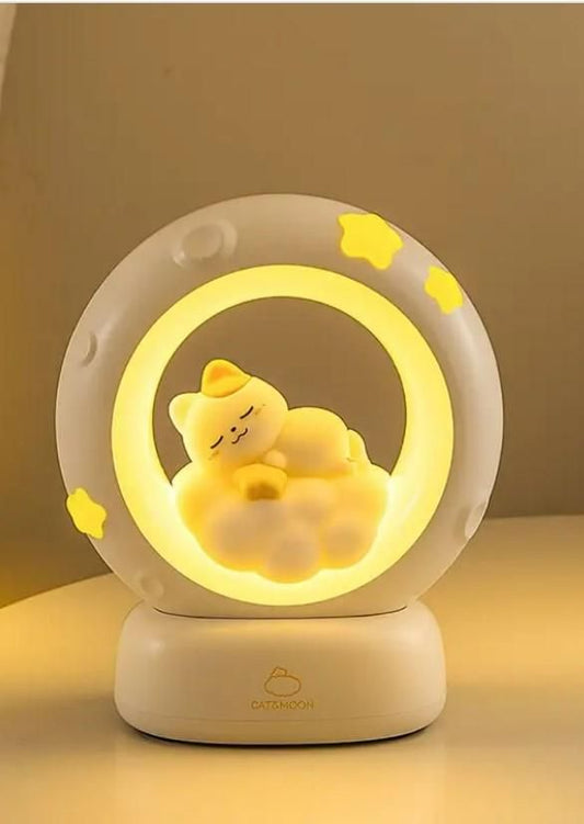 AS Sleeping Cat LED Night Light Lamp with Touch Control